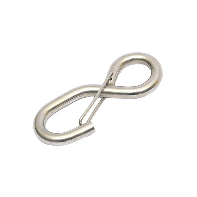 1" x 1500kgs stainless steel S hook with clip