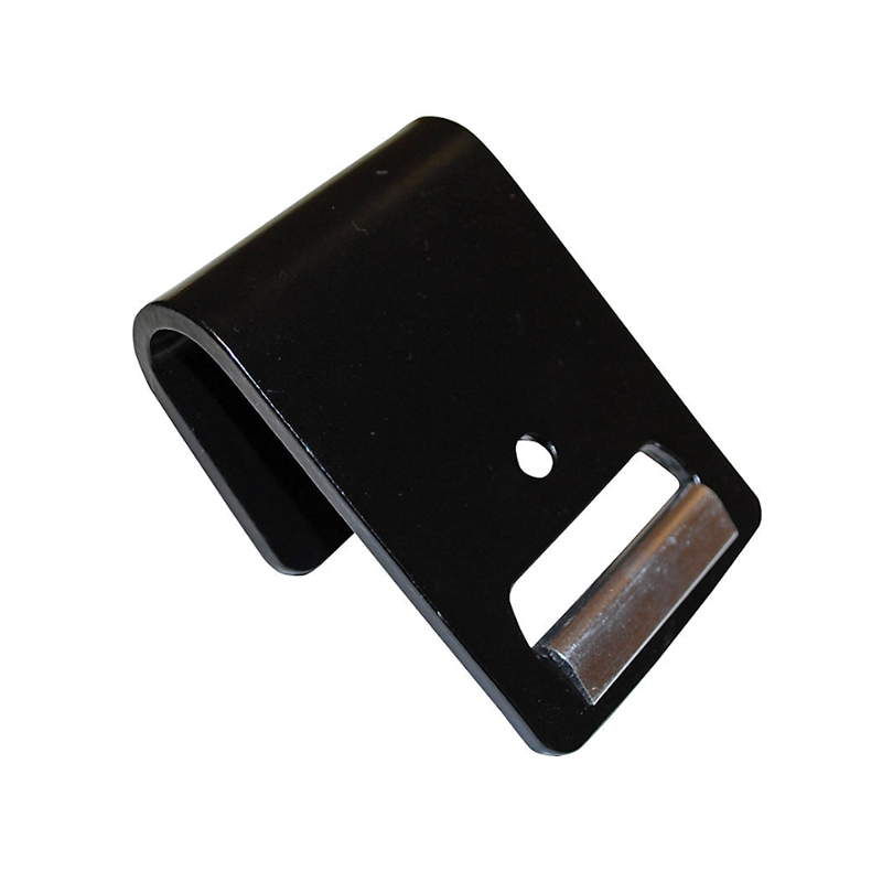 2" x 12000 LBS black plated flat hook